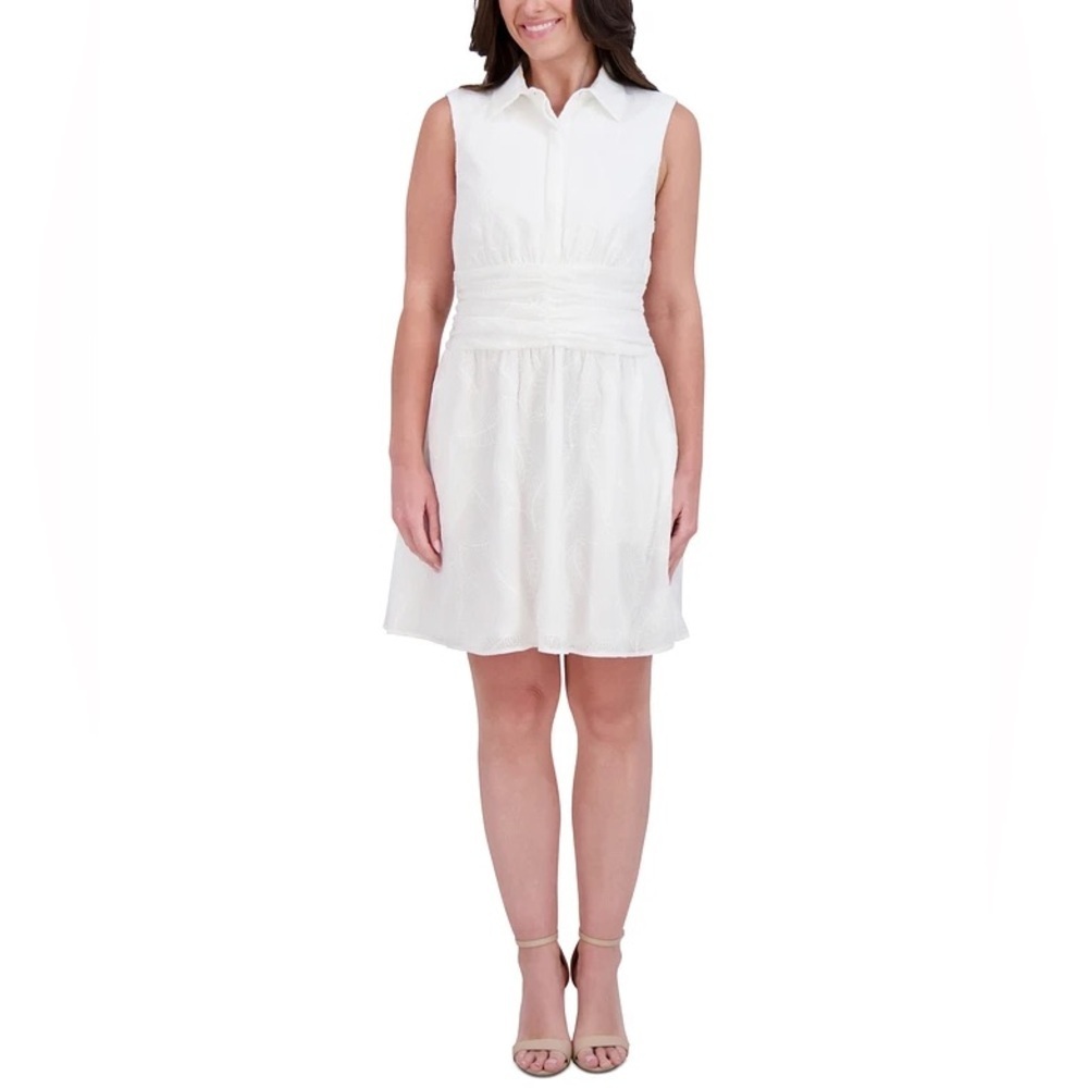 Kensie Women's (G2) Embroidered-Chiffon Sleeveless Dress NWT SIZE 2